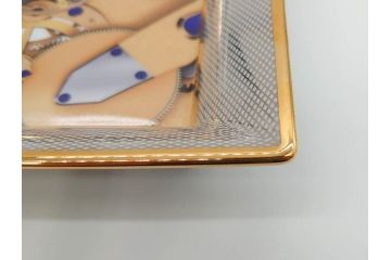 レア　スイス　時計ブランド　F.P.JOURNE(フランソワ・ポール・ジュルヌ)　Invenit et Fecit　LIMOGES(リモージュ)　大胆に描かれた時計柄が印象的なトレイ(ノベルティ、記念品、皿、トレー、小物入れ、30th Anniversary)(R-071806)