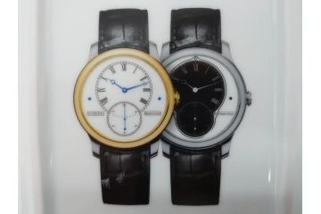 レア　スイス　時計ブランド　F.P.JOURNE(フランソワ・ポール・ジュルヌ)　Invenit et Fecit　LIMOGES(リモージュ)　大胆に描かれた時計柄が印象的なトレイ(ノベルティ、記念品、皿、トレー、小物入れ、30th Anniversary)(R-071806)