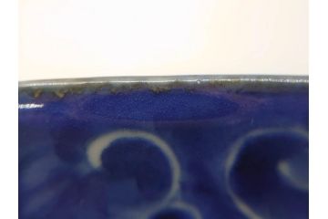 江戸期　上手物　古伊万里　染付　約21cm　6.9寸　職人による丁寧な絵付けに魅了される十二角皿2枚セット(和食器、和皿、中皿、変形皿、鳥、六寸九分)(R-071808)