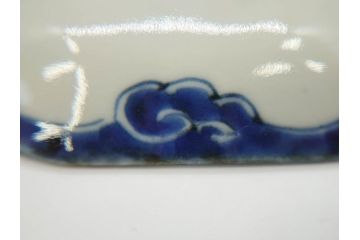 江戸期　上手物　古伊万里　染付　約21cm　6.9寸　職人による丁寧な絵付けに魅了される十二角皿2枚セット(和食器、和皿、中皿、変形皿、鳥、六寸九分)(R-071808)