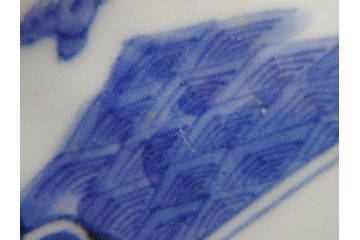 江戸期　上手物　古伊万里　染付　約21cm　6.9寸　職人による丁寧な絵付けに魅了される十二角皿2枚セット(和食器、和皿、中皿、変形皿、鳥、六寸九分)(R-071808)