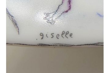 フランス　BERNARDAUD(ベルナルド)　マルク・シャガール・コレクション　パリ・オペラ座 1963　約36cm　多種多様な美しい絵柄が神秘的な雰囲気を醸し出すクーププレート(天井絵、大皿、飾り皿)(R-071809)