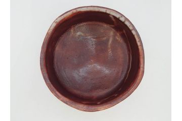 青龍洞　志野　約13cm　4.1寸　深みのある色合いが上品な和の雰囲気を高める茶碗(茶道具、花押、志埜、立花大亀、茶器、抹茶碗、和食器、共箱付き、四寸一分)(R-071813)
