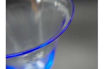 イタリア　ムラノガラス　ベネチアンガラス　金彩　細やかな意匠が美しいワイングラス2客セット(ヴェネチアングラス、MURANO、ムラーノガラス、作家物)(R-071814)
