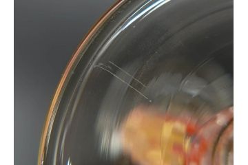 イタリア　ムラノガラス　ベネチアンガラス　金彩　細やかな意匠が美しいワイングラス2客セット(ヴェネチアングラス、MURANO、ムラーノガラス、作家物)(R-071814)