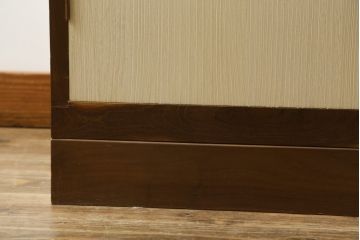 中古　名門　東京日本橋　美術家具　「菊座桑引手」で有名な西谷製の高級桐箪笥(並厚、和タンス、衣装箪笥、桐たんす、着物箪笥、衣装盆、引き出し、チェスト)(R-071823)
