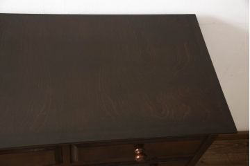 中古　松本民芸家具　シックな佇まいが落ち着いた空間を演出するシンプルなチェスト(整理タンス、洋服タンス、引き出し)(R-071864)