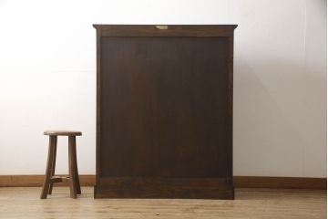 中古　松本民芸家具　シックな佇まいが落ち着いた空間を演出するシンプルなチェスト(整理タンス、洋服タンス、引き出し)(R-071864)