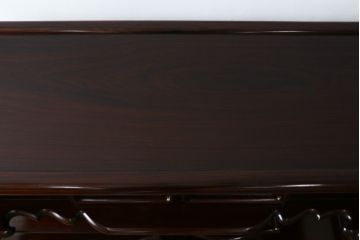 和製ビンテージ　紫檀(シタン)材　艶のある木の質感と深い色味が魅力的な飾り棚(茶棚、違い棚、戸棚、収納棚、ヴィンテージ)(R-071893)