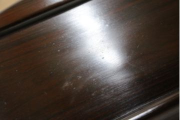 和製ビンテージ　紫檀(シタン)材　艶のある木の質感と深い色味が魅力的な飾り棚(茶棚、違い棚、戸棚、収納棚、ヴィンテージ)(R-071893)