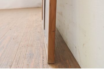アンティーク建具　片面ガラス　和の空間を演出する組子入り窓1枚(明り取り、明かり取り、ガラス戸、ガラス窓)(R-071897)