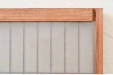 アンティーク建具　片面ガラス　和モダンな雰囲気づくりにおすすめの組子入り窓1枚(ガラス戸、引き戸、ガラス窓)(R-071898)