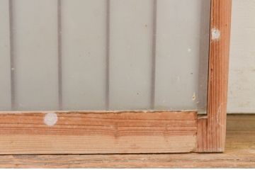 アンティーク建具　片面ガラス　和モダンな雰囲気づくりにおすすめの組子入り窓1枚(ガラス戸、引き戸、ガラス窓)(R-071898)