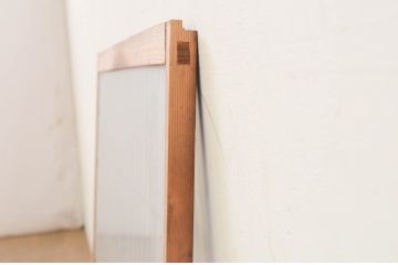 アンティーク建具　片面ガラス　和モダンな雰囲気づくりにおすすめの組子入り窓1枚(ガラス戸、引き戸、ガラス窓)(R-071898)