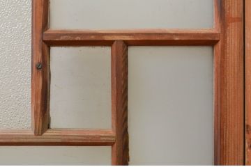 アンティーク建具　大正ロマンの空間づくりに活躍するガラス窓4枚セット(引き戸、ガラス戸)(R-071902)