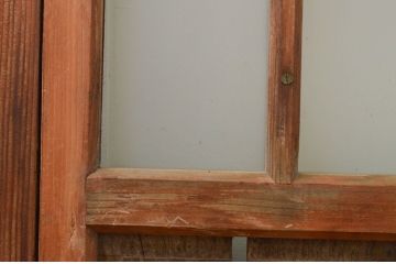 アンティーク建具　大正ロマンの空間づくりに活躍するガラス窓4枚セット(引き戸、ガラス戸)(R-071902)