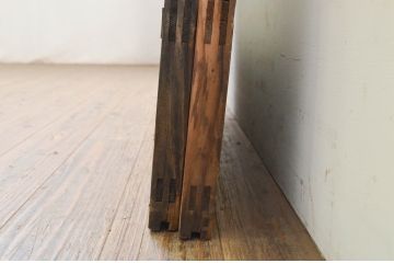 アンティーク建具　大正ロマンの空間づくりに活躍するガラス窓2枚セット(引き戸、ガラス戸)(R-071903)