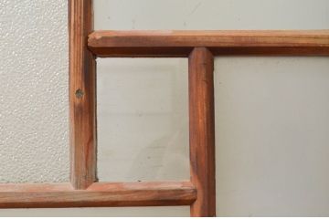 アンティーク建具　大正ロマンの空間づくりに活躍するガラス窓4枚セット(引き戸、ガラス戸)(R-071904)