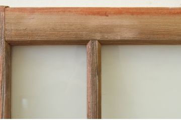 アンティーク建具　大正ロマン　ノスタルジックな雰囲気溢れるガラス戸4枚セット(引き戸)(R-071906)