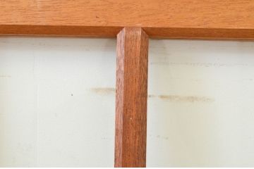 アンティーク建具　レトロな雰囲気づくりにおすすめな玄関戸2枚セット(ガラス戸、引き戸)(R-071912)