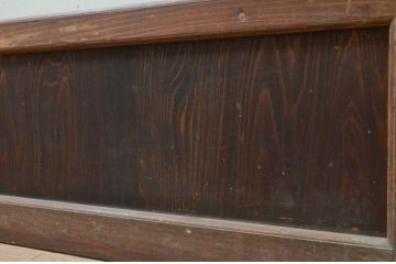アンティーク建具　素朴な風合いが魅力的なガラス戸2枚セット(引き戸)(R-071913)