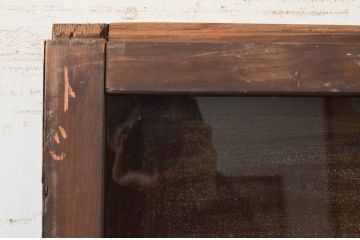 アンティーク建具　大正ロマン　レトロな空間づくりにオススメのガラス戸1枚(引き戸)(R-071916)