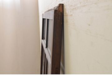 アンティーク建具　大正ロマン　レトロな空間づくりにオススメのガラス戸1枚(引き戸)(R-071916)