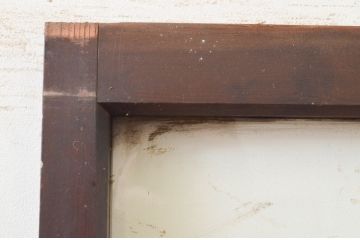 アンティーク建具　昭和レトロな空間づくりにおすすめな幅狭ガラス戸1枚(引き戸)(R-071917)