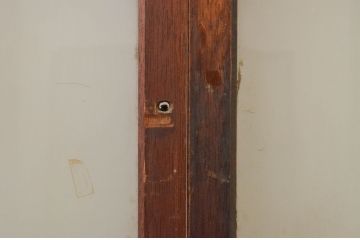 アンティーク建具　大正ロマン　菱形デザイン　ノスタルジックな雰囲気漂うガラス戸2枚セット(引き戸)(R-071919)
