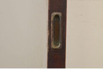 アンティーク建具　大正ロマン　菱形デザイン　ノスタルジックな雰囲気漂うガラス戸2枚セット(引き戸)(R-071919)