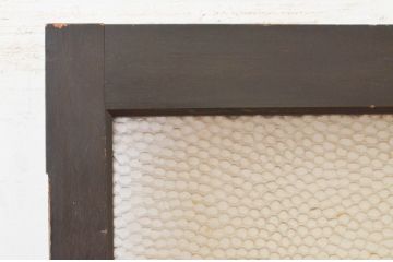 アンティーク建具　古い洋館で使われていたドット柄プレスガラス入りで凝った作りが魅力的なガラスノブのドア1枚(ガラス扉)(R-071920)