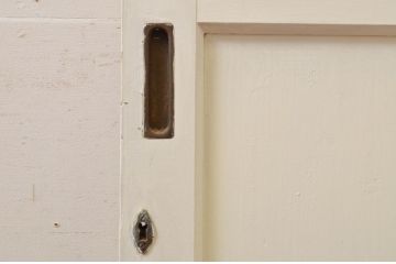 アンティーク建具　ペイント仕上げ限定　レトロな空間づくりにおすすめなガラス戸1枚(引き戸)(R-071923)