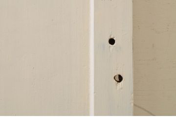 アンティーク建具　ペイント仕上げ限定　レトロな空間づくりにおすすめなガラス戸1枚(引き戸)(R-071923)