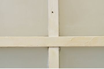 アンティーク建具　ペイント仕上げ限定　レトロな空間づくりにおすすめなガラス戸1枚(引き戸)(R-071923)