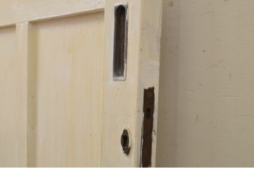 アンティーク建具　ペイント仕上げ限定　レトロな空間づくりにおすすめなガラス戸1枚(引き戸)(R-071923)