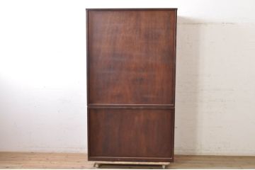 中古　美品!!　軽井沢彫り　満開に咲く桜の彫りが優美な衣装盆付きの和タンス(衣装箪笥、着物箪笥、収納箪笥、和箪笥)(R-071939)