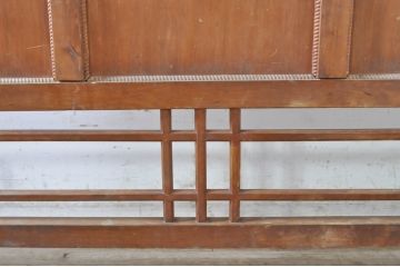 和製アンティーク　レトロ　木の温もりを感じるデザインが素敵な衝立て(パーテーション、仕切り、衝い立て、つい立て)(R-071946)