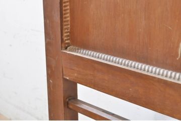 和製アンティーク　レトロ　木の温もりを感じるデザインが素敵な衝立て(パーテーション、仕切り、衝い立て、つい立て)(R-071946)