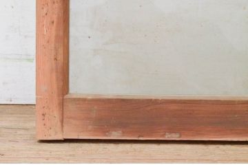 アンティーク建具　素朴な木味が魅力的なガラス窓1枚(明かり取り、明り取り、引き戸)(R-071953)