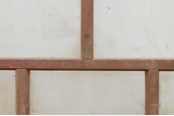 アンティーク建具　素朴な木味が魅力的なガラス窓1枚(明かり取り、明り取り、引き戸)(R-071953)