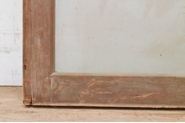 アンティーク建具　素朴な木味が魅力的なガラス窓1枚(明かり取り、明り取り、引き戸)(R-071953)