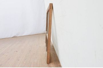 アンティーク建具　素朴な木味が魅力的なガラス窓1枚(明かり取り、明り取り、引き戸)(R-071953)