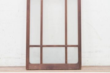アンティーク建具　大正ロマン　ダイヤガラスの模様が素敵なガラス窓1枚(引き戸、ガラス戸)(R-071955)