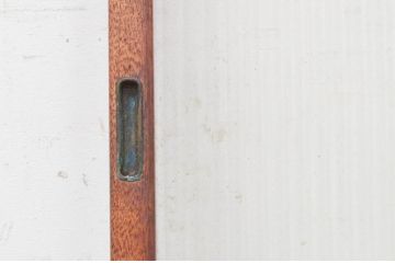 ビンテージ建具　モールガラス入り　レトロな雰囲気作りにおすすめのガラス窓2枚セット(ガラス戸、引き戸、ヴィンテージ)(R-071957)