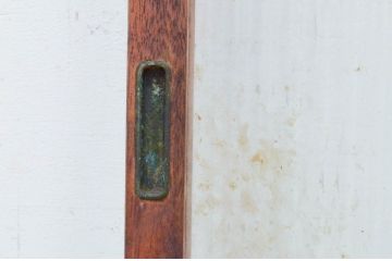 ビンテージ建具　モールガラス入り　レトロな雰囲気作りにおすすめのガラス窓2枚セット(ガラス戸、引き戸、ヴィンテージ)(R-071959)