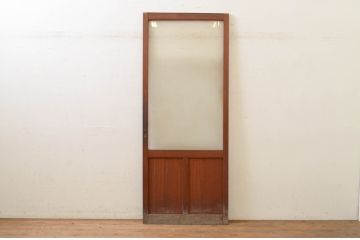 アンティーク建具　レトロな空間作りにおすすめのガラス戸1枚(引き戸)(R-071967)