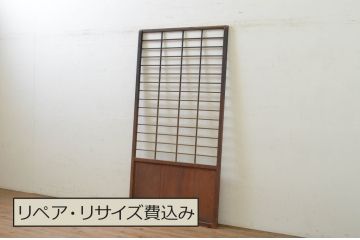 アンティーク建具　どこか懐かしい雰囲気溢れる障子戸1枚(引き戸)(R-071971)