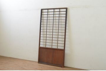 アンティーク建具　どこか懐かしい雰囲気溢れる障子戸1枚(引き戸)(R-071971)