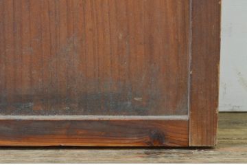 アンティーク建具　どこか懐かしい雰囲気溢れる障子戸1枚(引き戸)(R-071971)