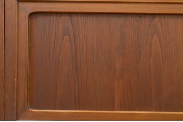 アンティーク建具　最高級!!　最上手物　縦桟79本　総檜(ヒノキ)材　上品な和の空間を演出する裏ガラス入り万本格子戸4枚セット(引き戸、ガラス戸)(R-071973)